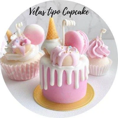 Velas cupcake, ejemplo presentado en el curso