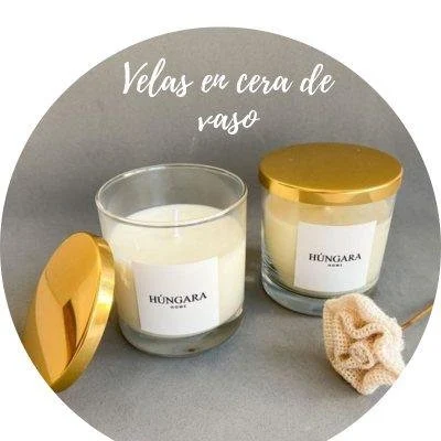 Velas en recipiente, ejemplo presentado en el curso